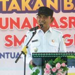 Wujudkan Pendidikan Berkualitas, Wabup Sumbawa Lakukan Petetakan Batu Pertama Asrama SMKN Alas