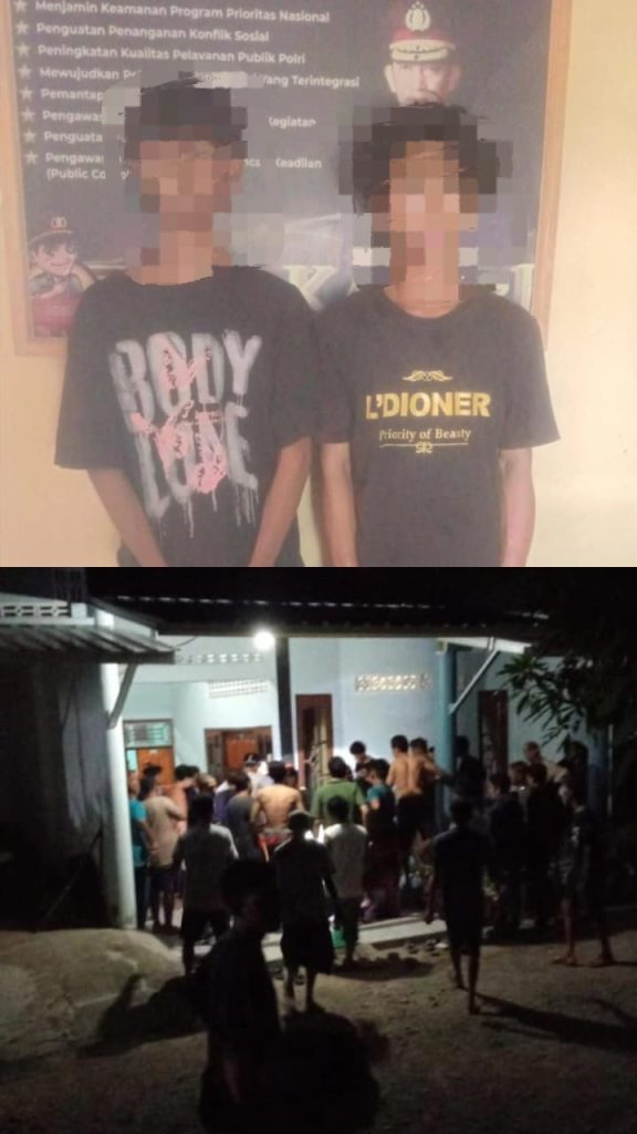 Polsek Moyo Hilir Sumbawa, Amankan Dua Terduga Pelaku Pencurian Gabah