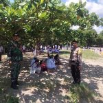 Pastikan Kelancaran Upacara Melasti, Polsek Labuhan Badas Laksanakan Pengamanan