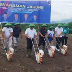 Wujudkan Ketahanan Pangan, Kanwil Ditjenpas NTB bersama Kalapas Tanam Jagung di 15 Hektar Lahan Lapas Sumbawa