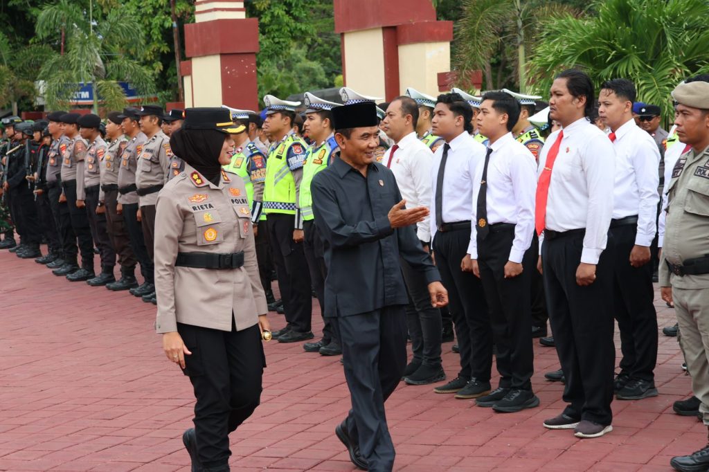 Jamin Keamanan Nataru, Polres Sumbawa Gelar Apel Pasukan Operasi Lilin Rinjani 2025