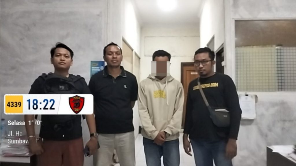 Seorang Mahasiswa Terduga Pelaku Penganiayaan di Sebuah Alfamart di Sumbawa Berhasil Diringkus Polisi