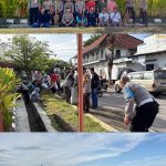 Wujudkan Gerakan Indonesia ASRI, Polsek Labuhan Badas Gotong Royong Bersihkan Lingkungan Sekitar