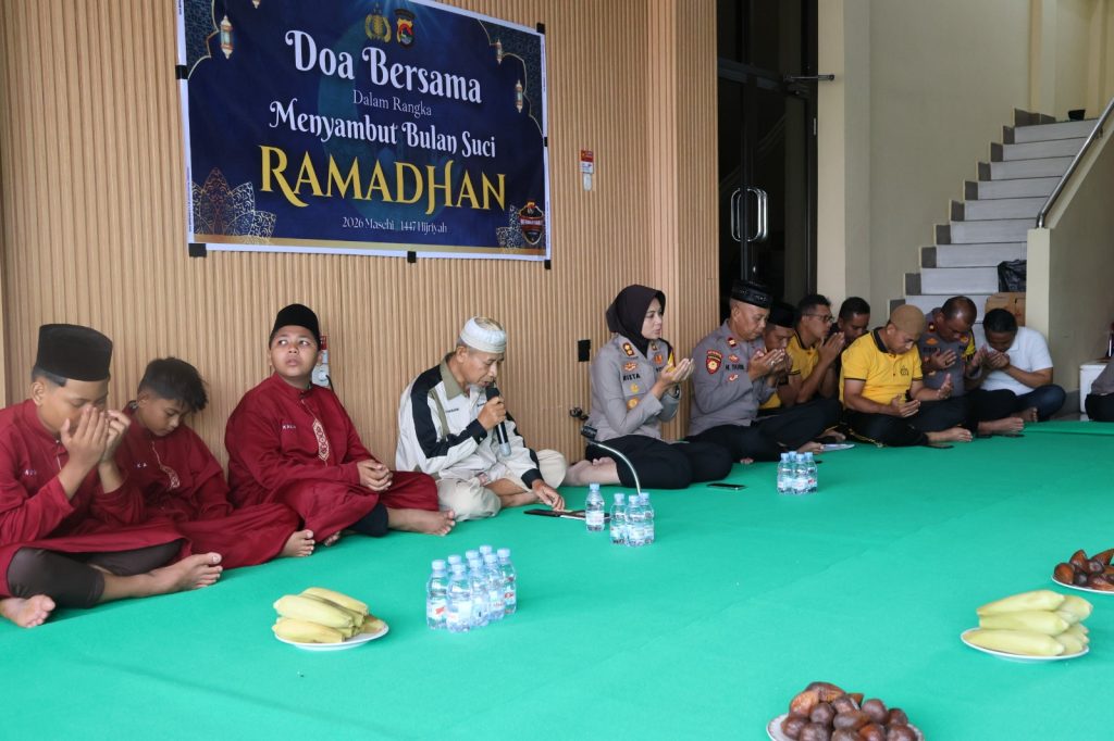Sambut Bulan Suci Ramadhan, Polres Sumbawa Gelar Doa Bersama dan Santuni Anak Yatim