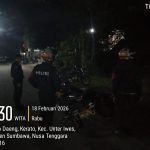 Unit Patroli Sat Samapta Polres Sumbawa Bubarkan Aksi Balap Lari di Area SMKN 3 Sumbawa