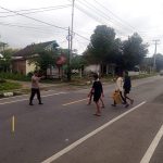 Pastikan Keamanan Pengguna Jalan, Polsek Lape Laksanakan Giat Strong Point Pagi