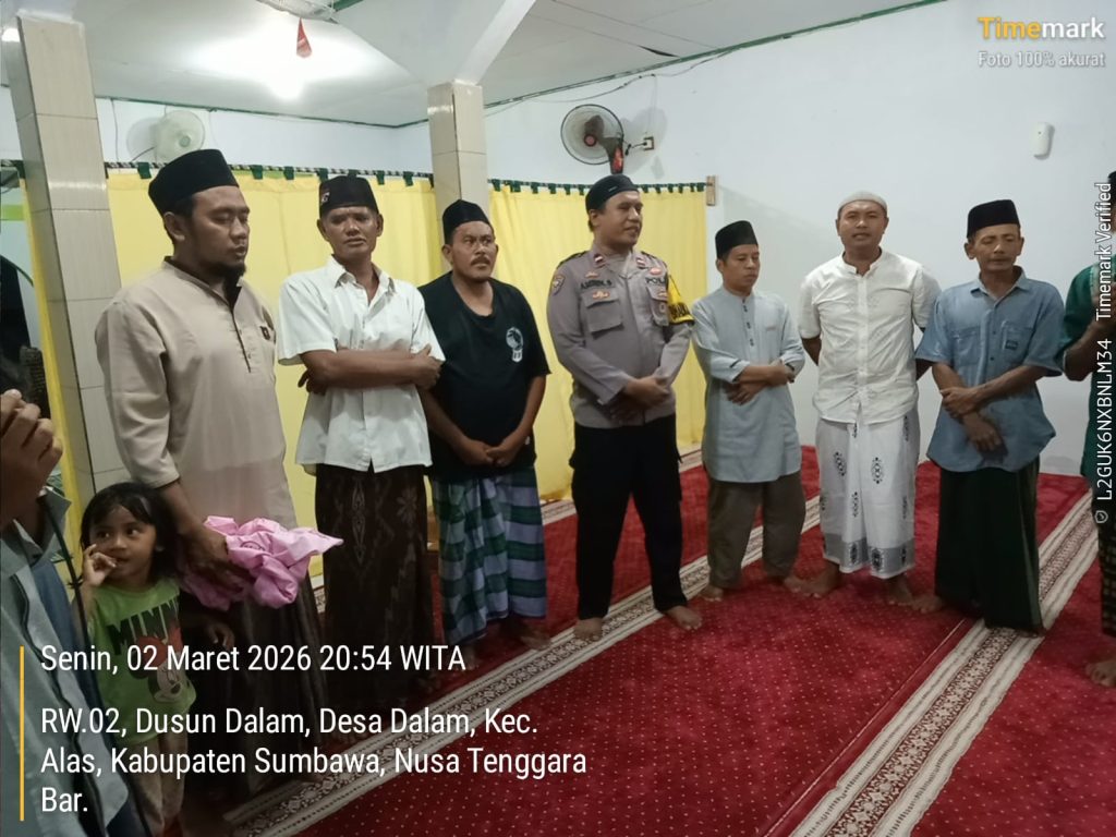 Wujudkan Ramadan Damai, Polsek Alas Intensifkan Patroli Kerukunan Umat Beragama