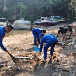 Jaga Kelestarian Pesisir, Sat Polairud Polres Sumbawa Gelar Aksi Asri dan Polisi Penolong