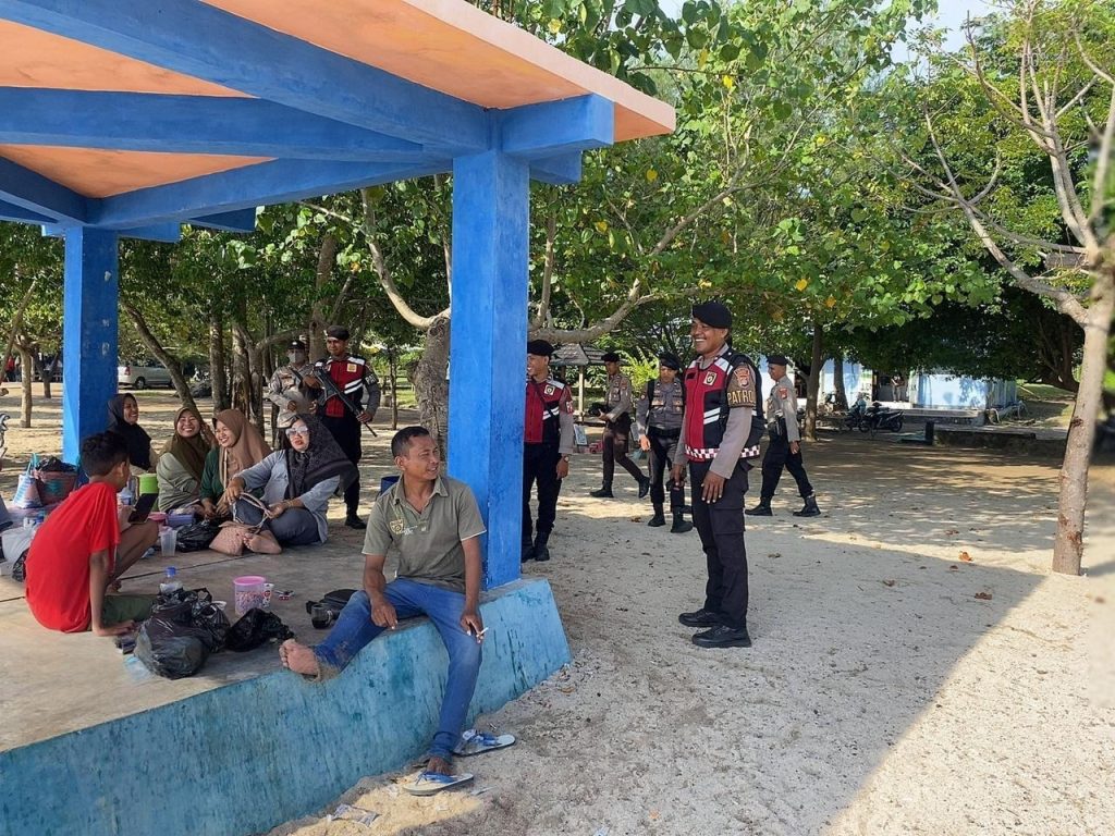 Pasca Ops Ketupat Rinjani 2026, Sat Samapta Polres Sumbawa Intensifkan Patroli KRYD di Objek Wisata