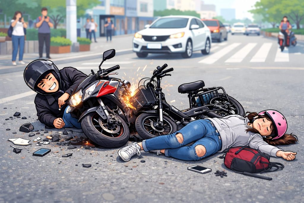 Tabrakan Maut Kembali Terjadi di Jalan Lintas Sumbawa-Bima, Pengendara Sepeda Listrik Meninggal Dunia di Tempat