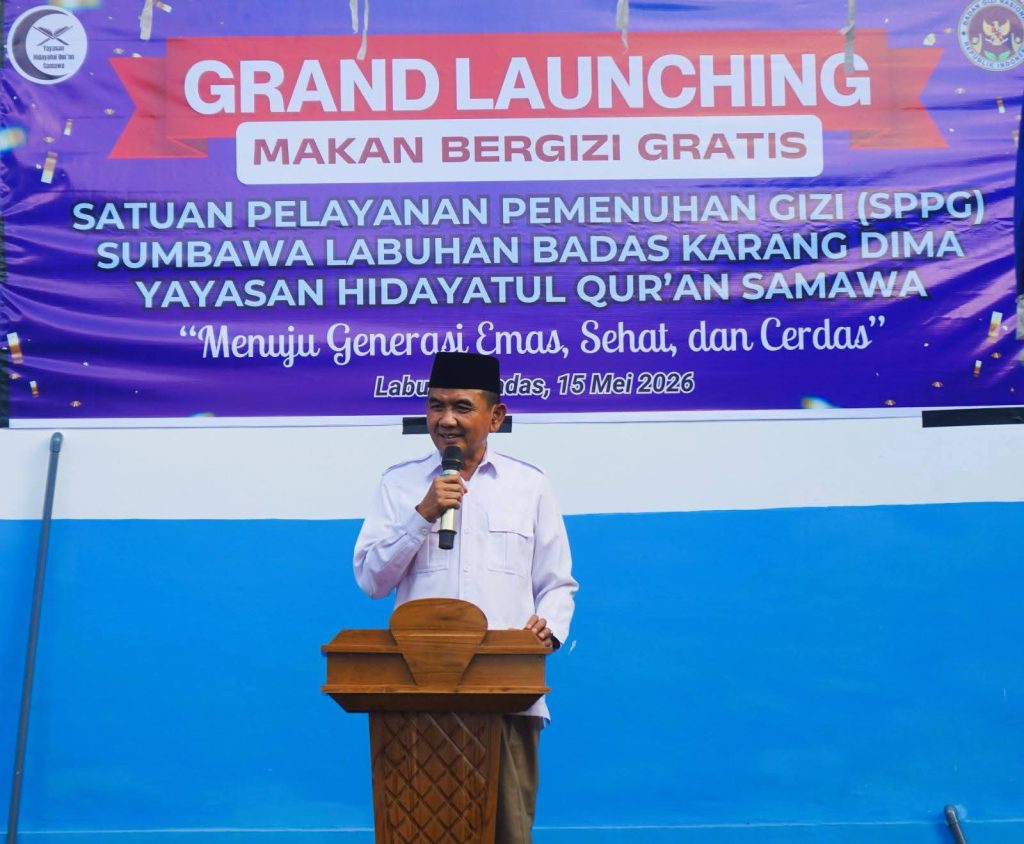 Resmikan SPPG Karang Dima, Wabup Sumbawa Ingatkan MBG Bukan Ajang Cari Untung