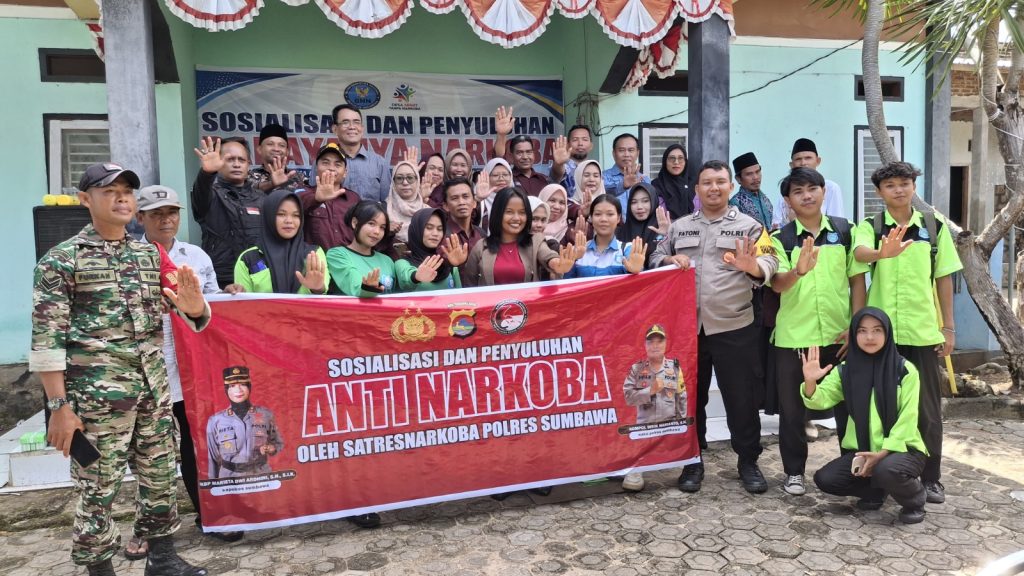 Bersama Cegah Narkoba, Sat Resnarkoba Polres Sumbawa Tegaskan Komitmen