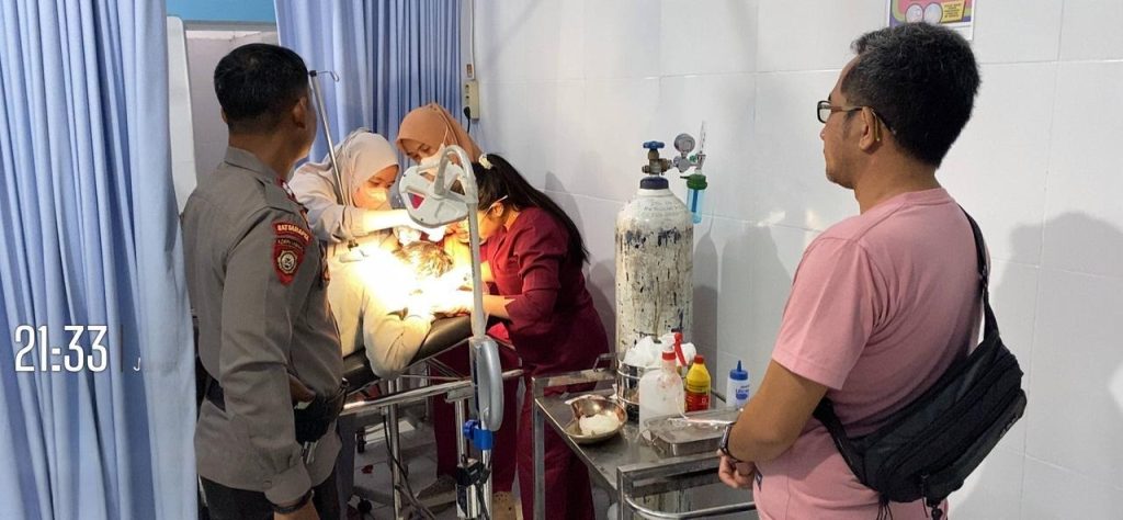 Cekcok Berujung Petaka, Seorang Kakak Kandung Bacok Adiknya Dengan Parang