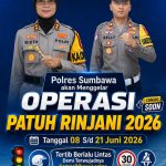 Mulai Senin Besok, Polres Sumbawa Gelar Operasi Patuh Rinjani 2026, Inilah Sasarannya