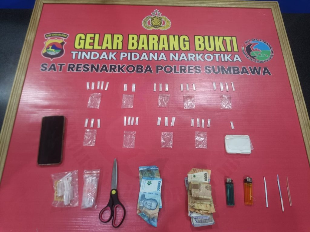 Diduga Simpan Puluhan Poket Sabu, Seorang Petani Diringkus Tim Opsnal Sat Resnarkoba Polres Sumbawa