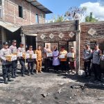 Polsek Lape Salurkan Bantuan Sosial Bagi Korban Kebakaran di Desa Labuhan Kuris