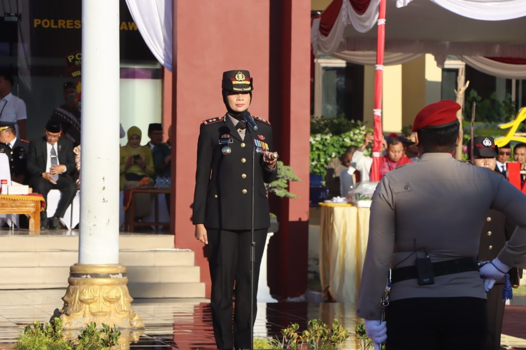 Peringati Hari Bhayangkara Ke-80, Polres Sumbawa Gelar Upacara Kebesaran