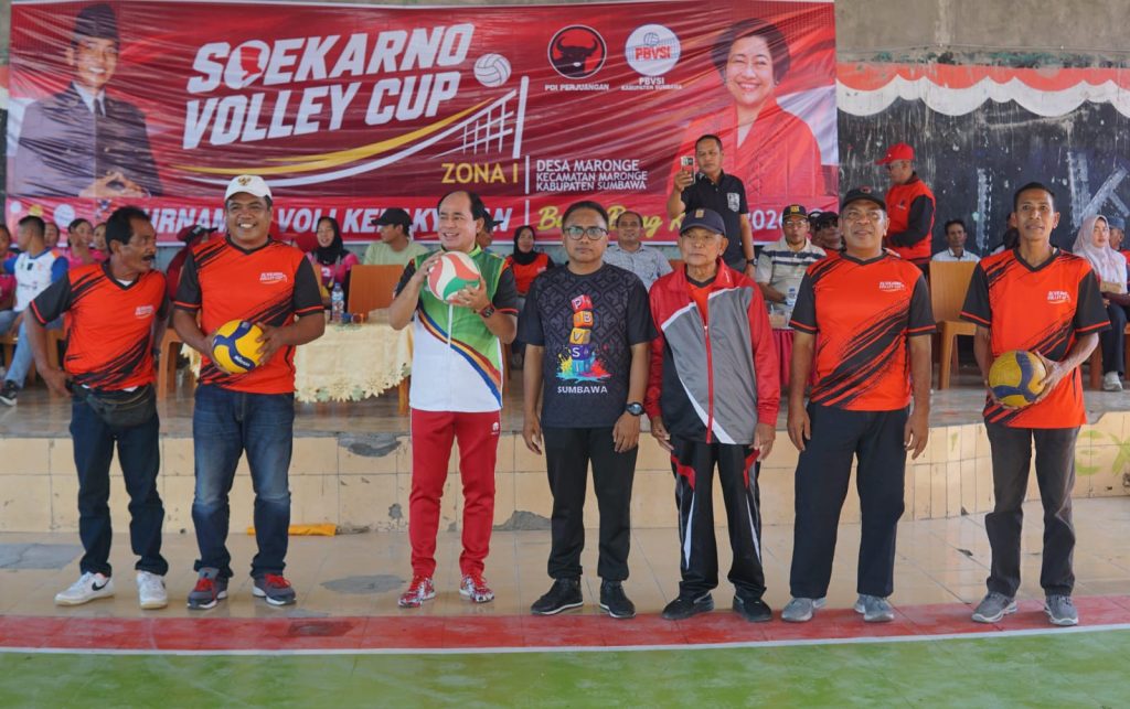 Hadirkan Olahraga dan Hiburan Bagi Rakyat, PDI Perjuangan Lanjutkan Soekarno Volley Cup di Sumbawa Timur