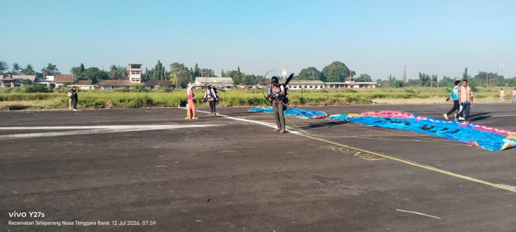 Paramotor Resmi Mengudara di PORPROV NTB XII 2026, Atlet Sumbawa Bidik Prestasi di Empat Nomor Lomba