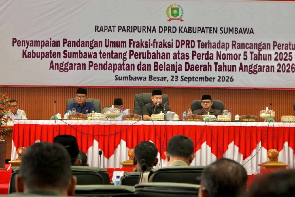 Paripurna Raperda Perubahan APBD 2026, Lima Fraksi DPRD Sumbawa Desak Daerah Agar Masyarakat Dapat Rasakan Manfaat PT. AMMAN