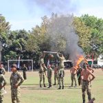 Dari Pencak Silat Militer hingga PJD, Prajurit TNI Unjuk Kemampuan di HUT ke-81 di Makodim 1607/Sumbawa